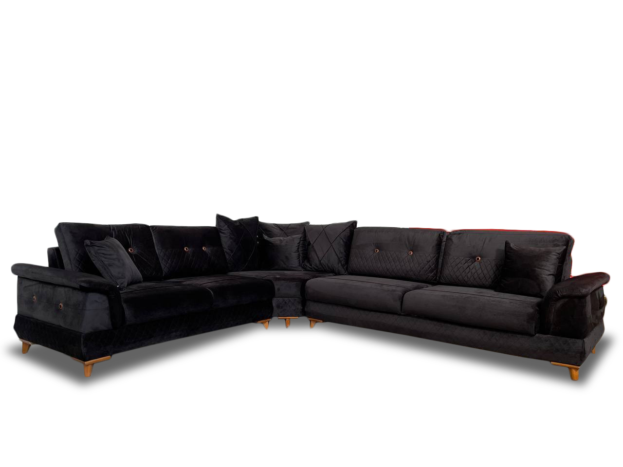Black BEST STURDY EXTENDABLE CORNER SOFA BED, WITH BEST QUALITY AND LOWER PRICE 